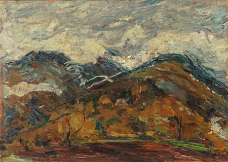 Arturo Tosi (Busto Arsizio 1871 - Milano 1956)  - Paesaggio