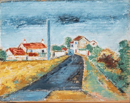 Orfeo Tamburi (Jesi 1906 - Parigi 1994)  - La strada fra i campi, 1968