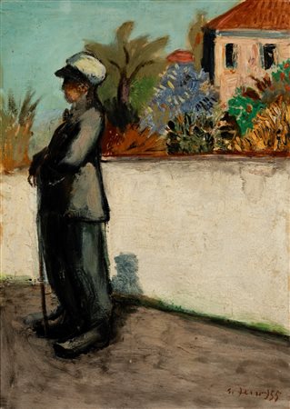 Gianfranco Ferroni (Livorno 1927 - Bergamo 2001)  - Senza titolo, 1955