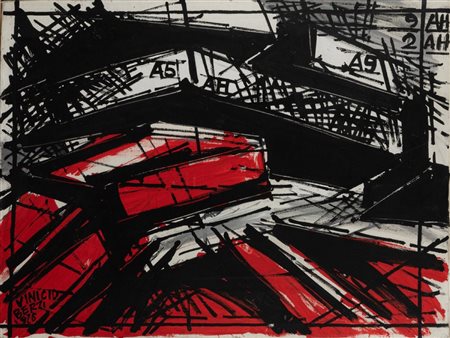 Vinicio Berti (Firenze 1921 - Firenze 1991)  - Racconto costruttivo possibile per l'avvenire, 1976