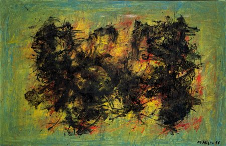 Mario Nigro (Pistoia 1917 - Livorno 1992)  - Senza titolo, 1958