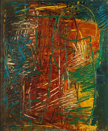 Alfredo Chighine (Milano 1914 - Pisa 1974)  - Senza Titolo, 1957