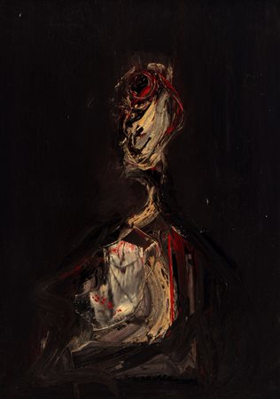 Piero Ruggeri (Torino 1930 - Avigliana 2009)  - Personaggio nella nebbia, 1966