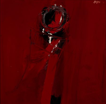 Piero Ruggeri (Torino 1930 - Avigliana 2009)  - Figura rossa 2, 1962