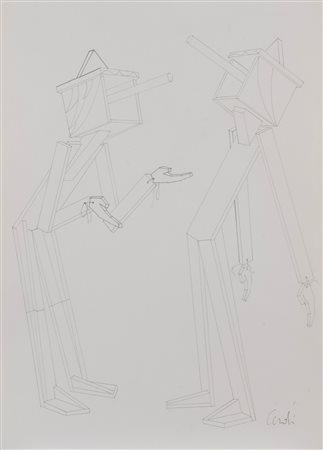 Mario Ceroli (Castel Frentano 1938)  - 3 disegni