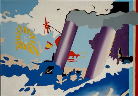 Giangiacomo Spadari (San Marino 1938 - Parigi 1997)  - Dagli happening alle onde, 1966