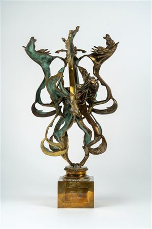 Fernandez Arman (Nizza 1928 - New York 2005)  - L’or des Chevaux , 1997