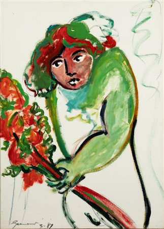 Mimmo Germanà (Catania 1944 - Busto Arsizio 1992)  - Senza titolo, 1989