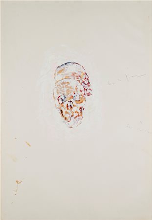 Mario Schifano (Homs 1934 - Roma 1998)  - Senza titolo (teschio)