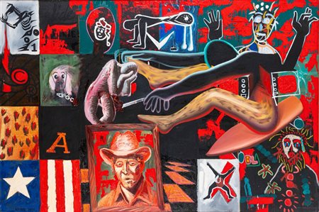 Mark Kostabi (Los Angeles 1960)  - Potlatches, 1990