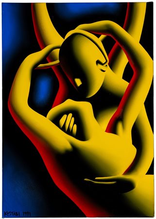 Mark Kostabi (Los Angeles 1960)  - Kyoto Kiss, 1991