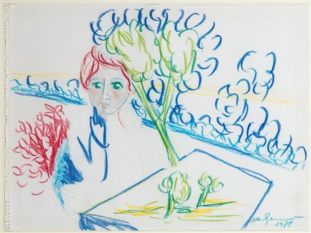 Mimmo Germanà (Catania 1944 - Busto Arsizio 1992)  - Senza titolo, 1988