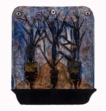 Bruno Ceccobelli (Montecastello di Vibio 1952)  - Discuti con gli alberi maestri