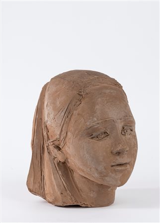 Maria Lai (Ulassai 1919 - Cardedu 2013)  - Volto di fanciulla, anni '60