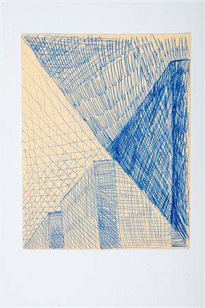 Salvo (Leonforte 1947 - Torino 2015)  - Case con lampione, 1986