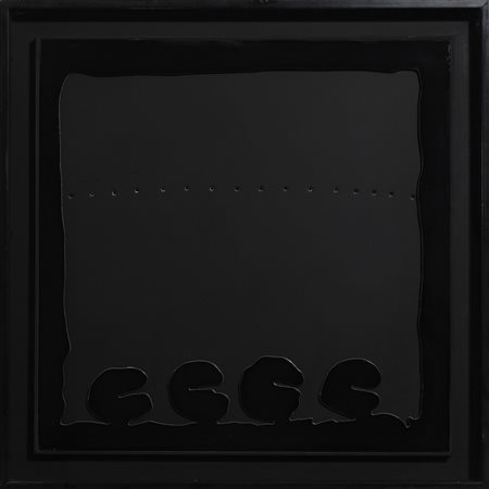 LUCIO FONTANA
Concetto spaziale - Teatrino (nero), 1968