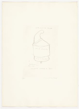 MARCEL DUCHAMP
Pulled at four pins, 1964