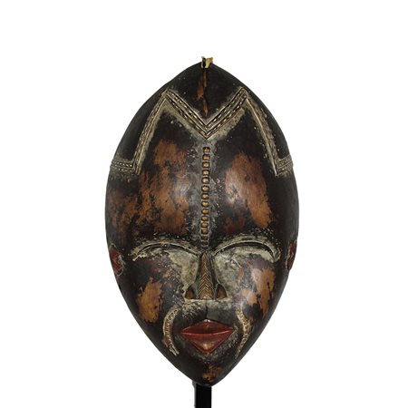 MASCHERA IN LEGNO POLICROMO