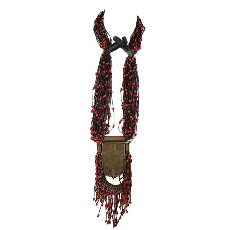 COLLANA DA DONNA CON PORTAMULETI TARALABAT. TUAREGH DEL DELTA