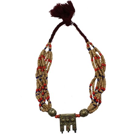 COLLANA CON ORNAMENTO CENTRALE HERZ DEI BERBERI DELL'ANTI ATLANTE  