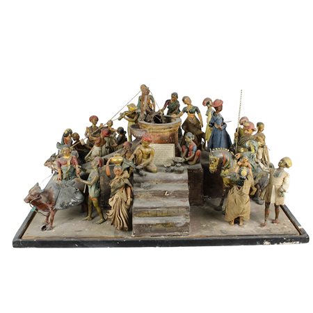 CURIOSO GRANDE GRUPPO SCULTOREO 