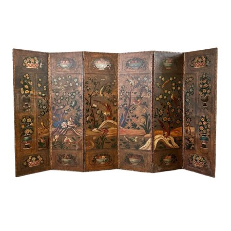 IMPORTANTE PARAVENTO A SEI PANNELLI