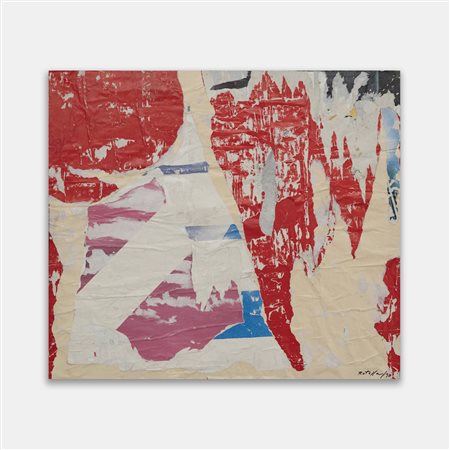 Mimmo Rotella, La pioggia amaranto