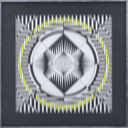 BALDESSARI GUIDO Venezia 1938Nucleo vibrante, 1979tecnica mista su cartoncino...