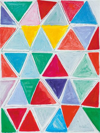 DE MARIA NICOLA Foglianise (Bn) 06/12/1954Testa silenziosa felice, 1990olio...