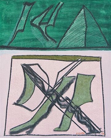 LICATA RICCARDO Torino 20/12/1929 - Venezia 19/02/2014Senza titolo, 1967olio...