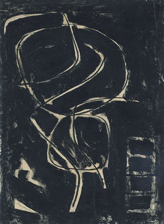 SCANAVINO EMILIO Genova 28/02/1922 - Milano 29/11/1986Idolo e loculi,...