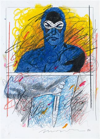 MANERA ENRICO Asmara (Etiopia) 04/04/1947Diabolik, 1986tecnica mista su...