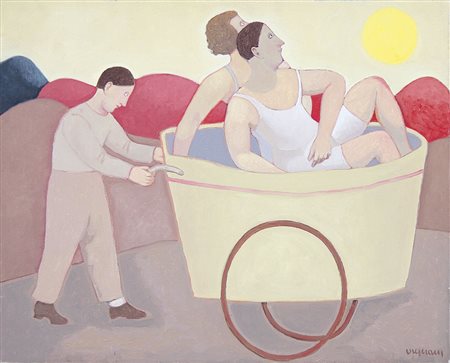 VIGNANI GIUSEPPE Algeri 26/05/1932Trasporti privatiolio su tela cm. 40x50,...