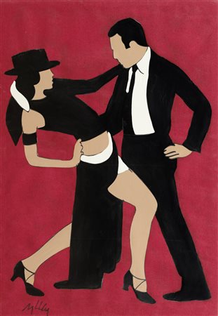 LODOLA MARCO Dorno (Pv) 04/04/1955Tangomania, 2001smalti e collage su tela...