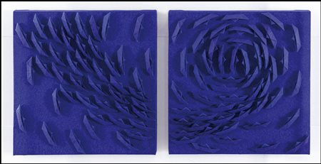 GUSMAROLI RICCARDO Milano 1963Vortice blu, 2013acrilici e barche di carta su...