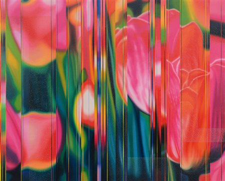 VESCOVI DANY Milano 1969Tulipani, 2003olio su tela di lino cm. 120x150,...