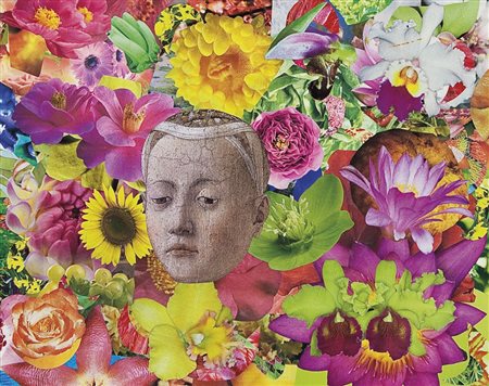 CARDENA FELIPE Balaguer (Spagna) 1979Melanconica, 2008collage su tela cm....