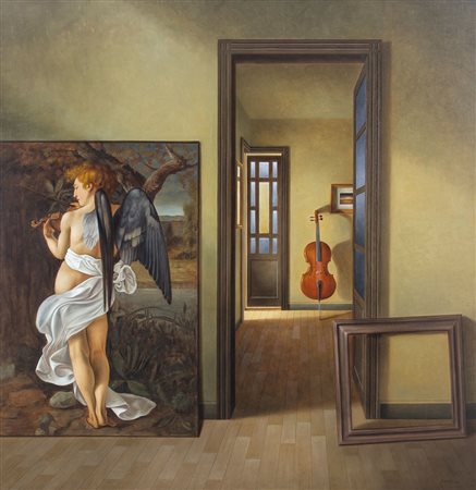 NUNZIANTE ANTONIO Napoli 1956La stanza della musica, 2010olio su tela cm....