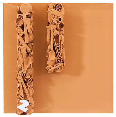 TOSONI CATERINA Milano 19/02/1961Numero....materiale plastico su tavola e...