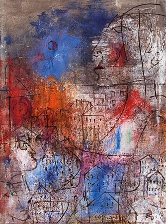 ROGNONI FRANCO Milano 20/09/1913 - Milano 11/03/1999Città, 1969olio su tela...