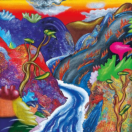 ALINARI LUCA Firenze 27/10/1943Senza titoloolio su tela applicata su tavola...