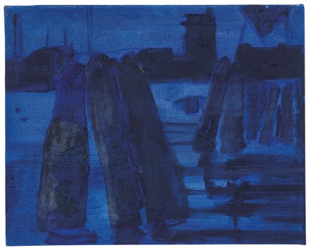 FRANGI GIOVANNI Milano 12/05/1959Veneziaolio su tela cm. 40x50, firma,...