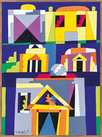 NESPOLO UGO Mosso Santa Maria (Bi) 29/08/1941Una bajaacrilici e intarsio su...