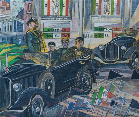 BONETTI UBERTO Viareggio 31/01/1909 - Viareggio 10/04/1993Viva il Ducetecnica...