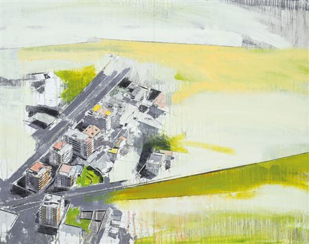 ORTONA GIORGIO Tripoli (Libia) 1960Palazzine italiane, 2011olio su tela cm....