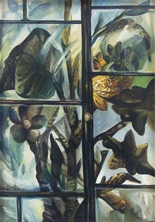 PIGNATELLI ERCOLE Lecce 28/04/1935Dalla finestra, 1955olio su tela cm....