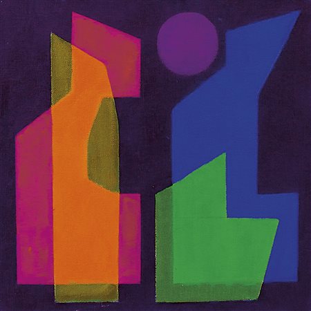 GARAU AUGUSTO Milano 01/11/1923 - Milano 04/11/2010La luna viola, 1994olio su...