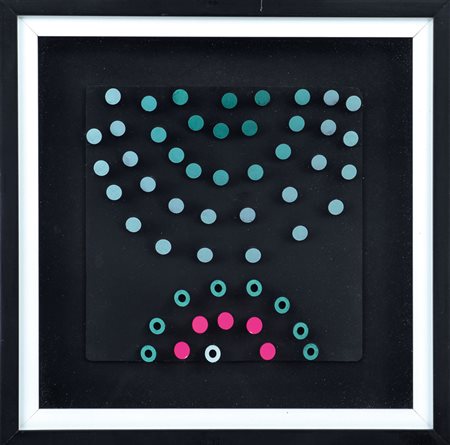 COSTALONGA FRANCO Venezia 1933Senza titolo, 1980pseudorilievi 21x21 applicati...