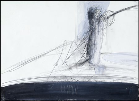 VAGLIERI TINO Trieste 08/09/1929 - Milano 09/03/2000Figura nel letto con...