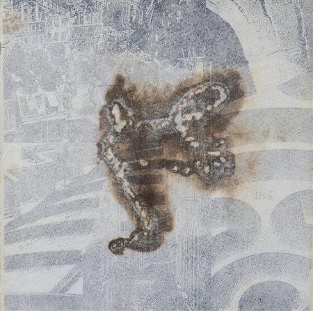 ROTELLI MARCO NEREO Venezia 14/05/1955Lovetecnica mista e collage su lamiera...